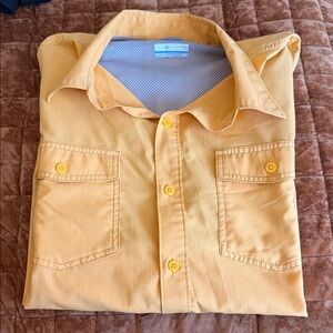 Columbia Men's Light Orange Button Down Shirt